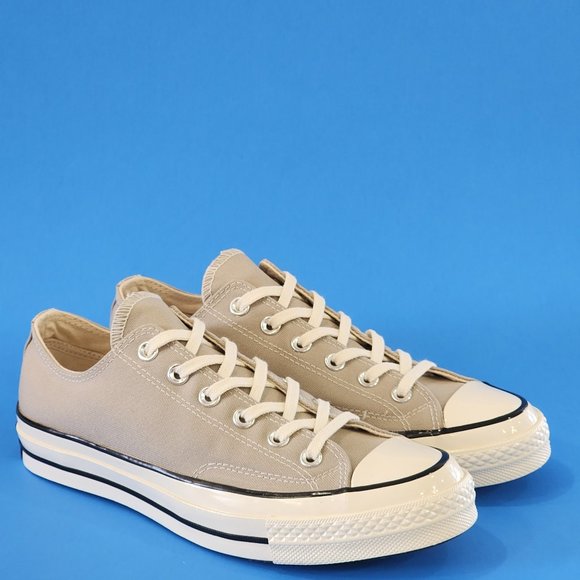 Converse Chuck 70 Low Recycled Canvas Papyrus/Black/Egret Sneakers 172680C NWT - Picture 1 of 6